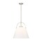 Z-Lite Z-Studio Pendant, 1-Light, 18 In.W x 18 In.H, Brushed Nickel/Ivory 743P18-BN - alternate 1